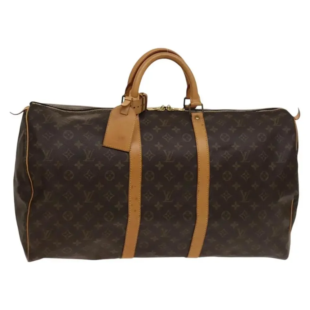 LOUIS VUITTON Monogram Keepall 55 Boston Bag M41424